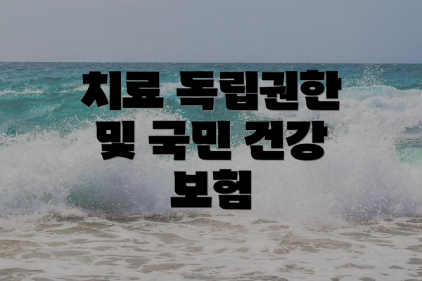 치료 독립권한 및 국민 건강 보험