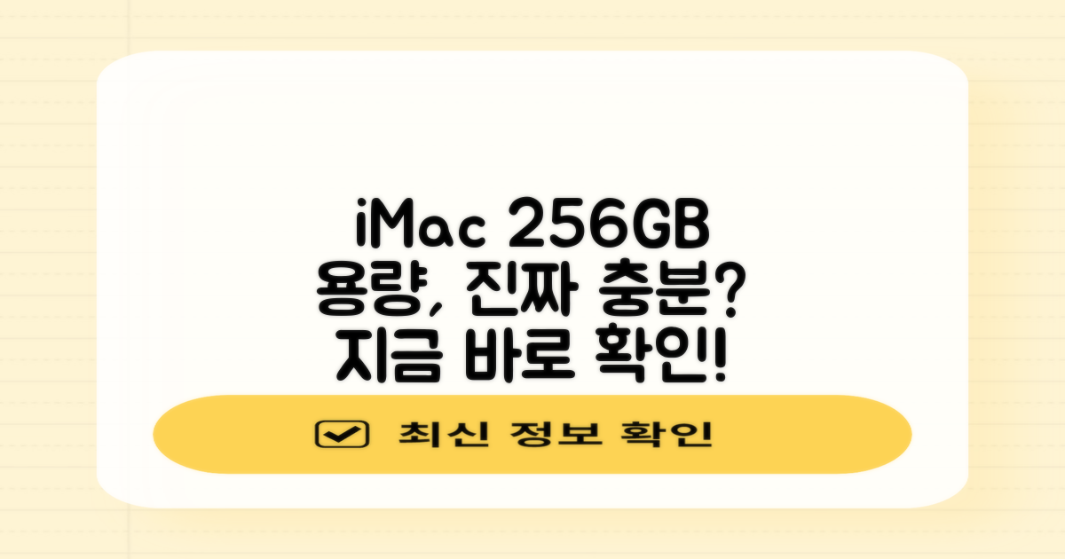 256GB 저장 공간, 아이맥으로 충분할까?