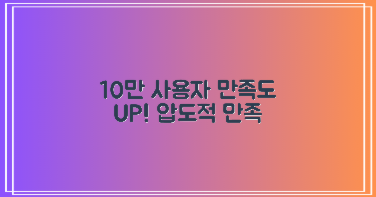 10만 사용자 만족