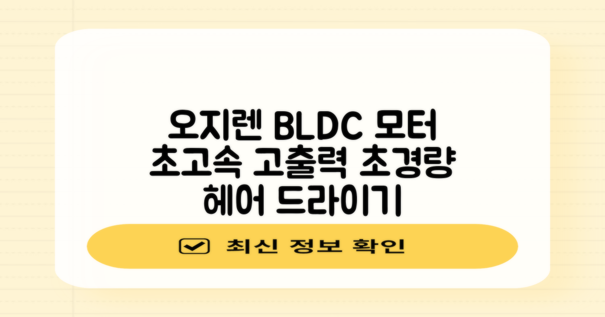 오지렌 초고속 고출력 초경량 음이온 BLDC 모터 헤어 드라이기, 화이트 추천 리뷰